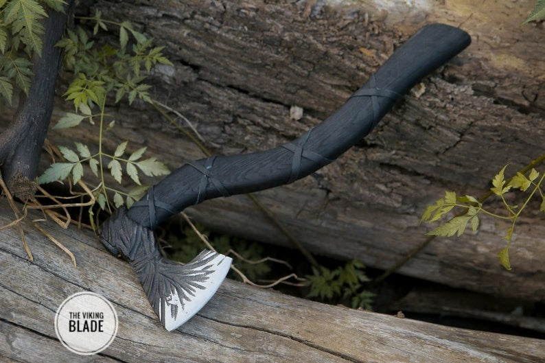 Custom Hand Forged Carbon Steel Viking Axe |The Viking Blade|