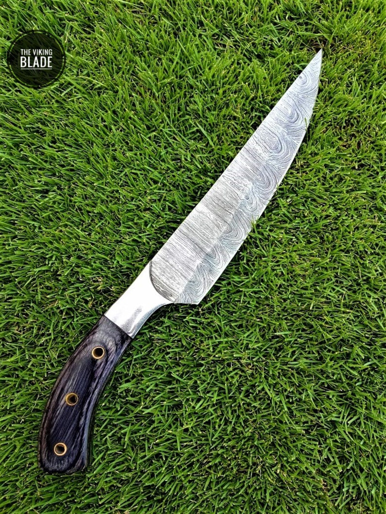 12”inch Chef Knife Japanese Kitchen Slicing VG10 Damascus Steel Cooking