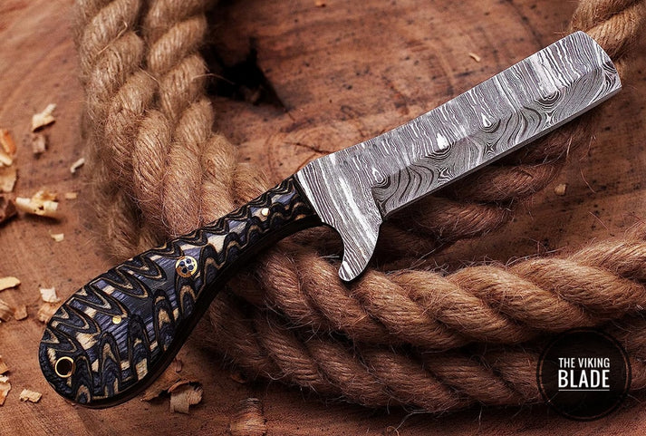 Premium Custom Bull Cutter Knife with Leather Sheath main image 0