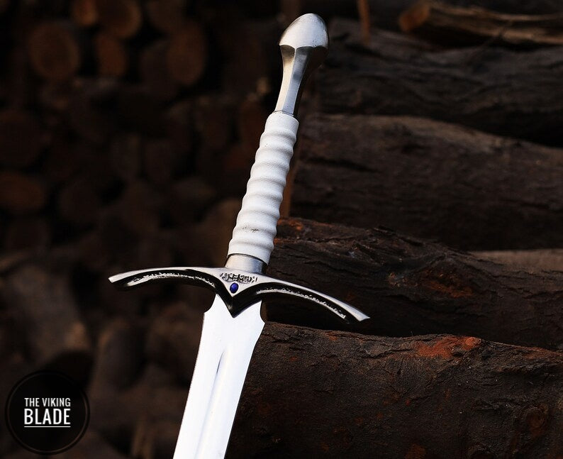 Handmade Glamdring Sword of Gandalf with Cover Lord of The Rings (LOTR) Replica Sword ( White )