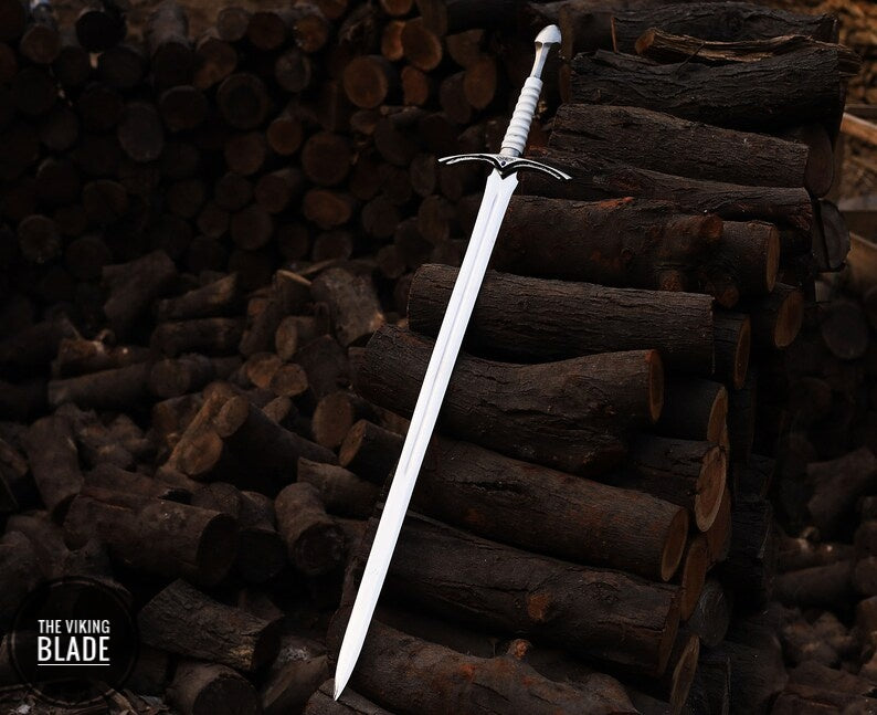 Handmade Glamdring Sword of Gandalf with Cover Lord of The Rings (LOTR) Replica Sword ( White )
