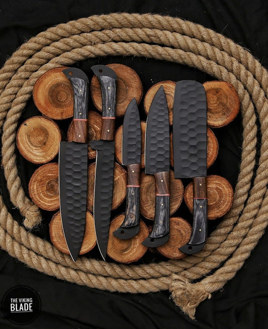 Custom Handmade Kitchen Knives Chef Set
