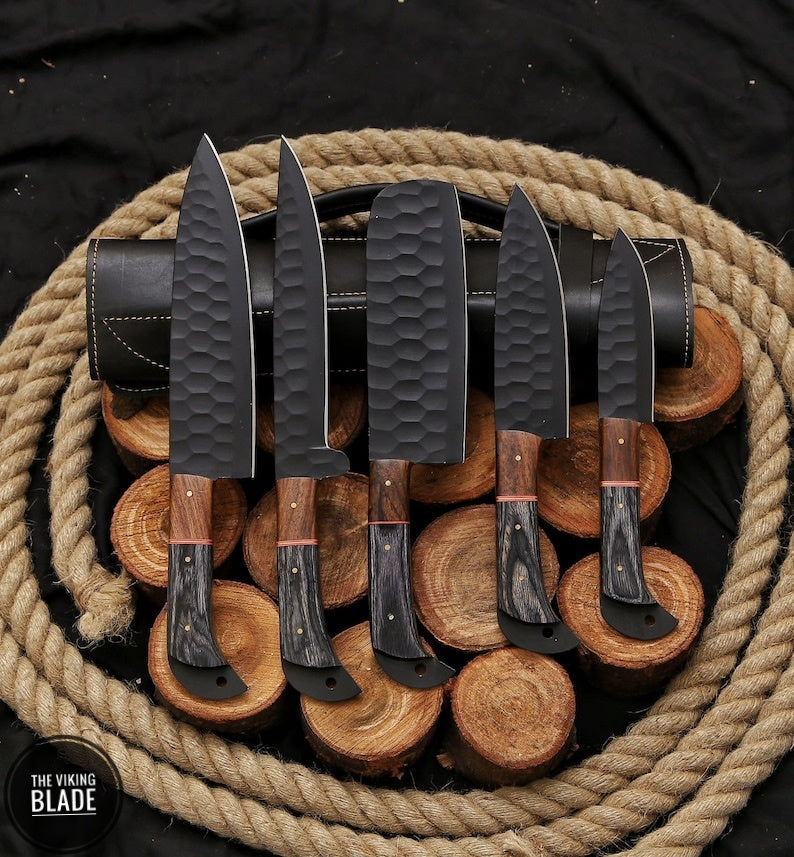 Custom Handmade Kitchen Knives Chef Set