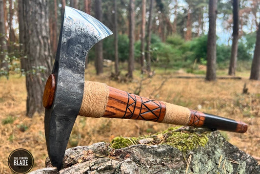 Hand-forged Gagegizhig tomahawk
