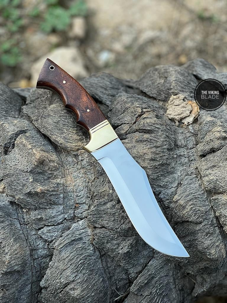 Custom Handmade 4116 Steel Hunting Knife With Leather Sheath