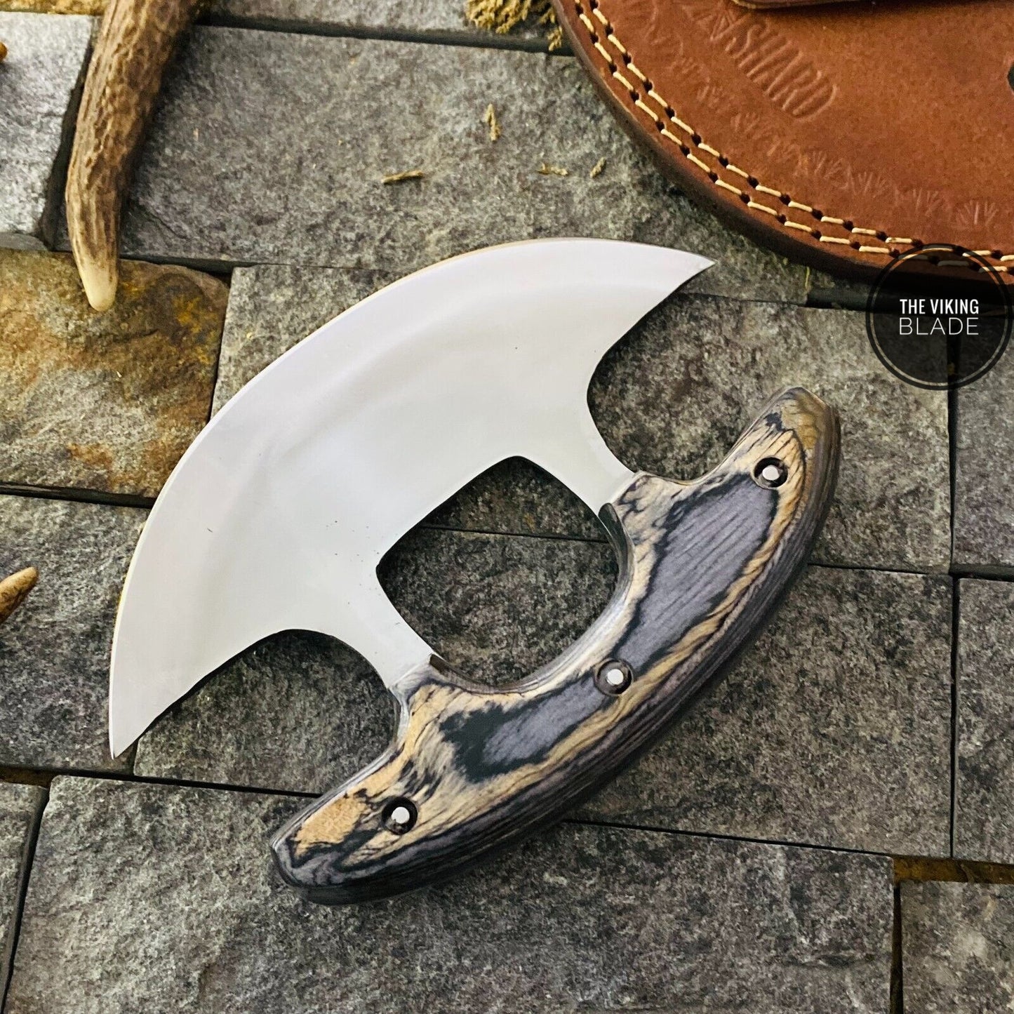 6" Full Tang Ulu Fixed Blade Knife Hunting Knife Camping Knife Tactical W/Sheath