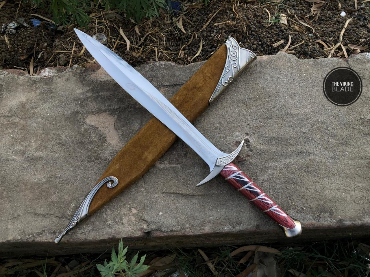 Custom Hand Forged Mini Sword With Scabbard