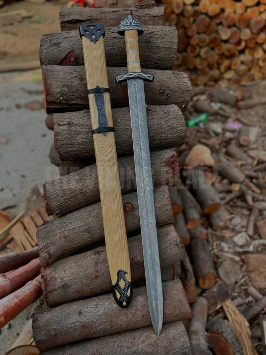 Custom Handmade Damascus Steel Sword