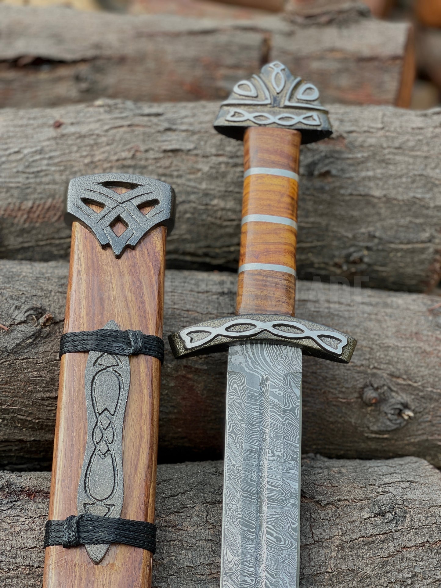 Custom Handmade Damascus Steel Sword