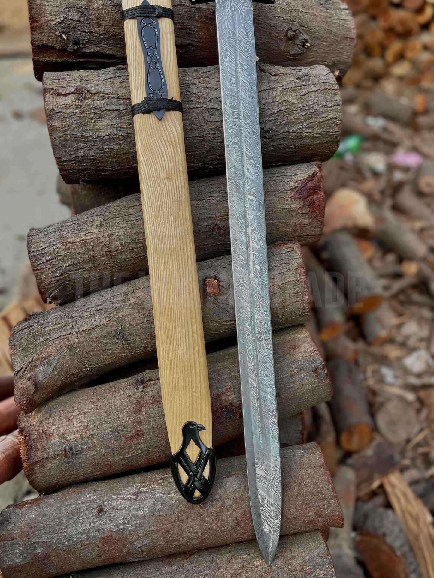 Custom Handmade Damascus Steel Sword