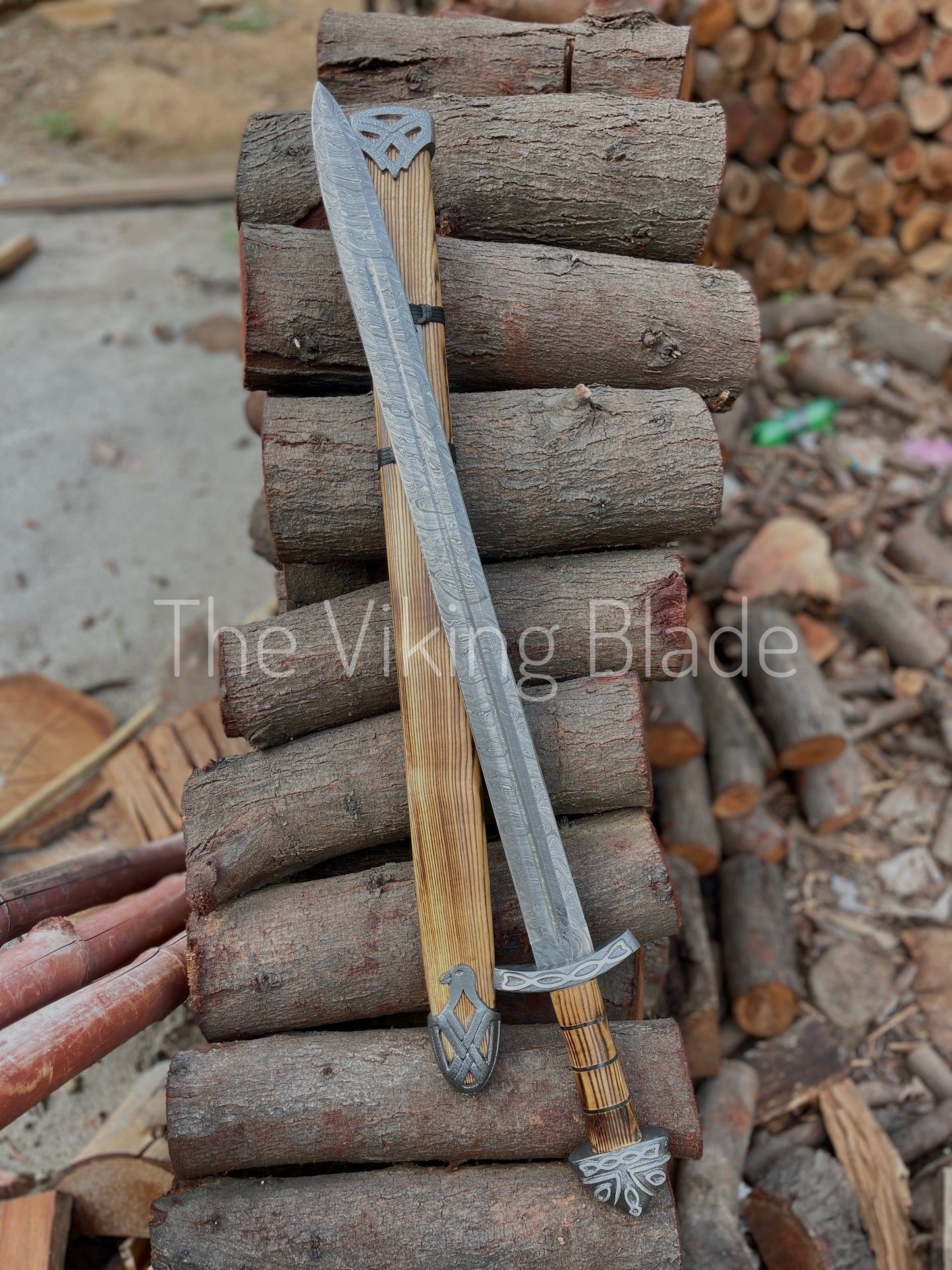 Custom Handmade Damascus Steel Sword