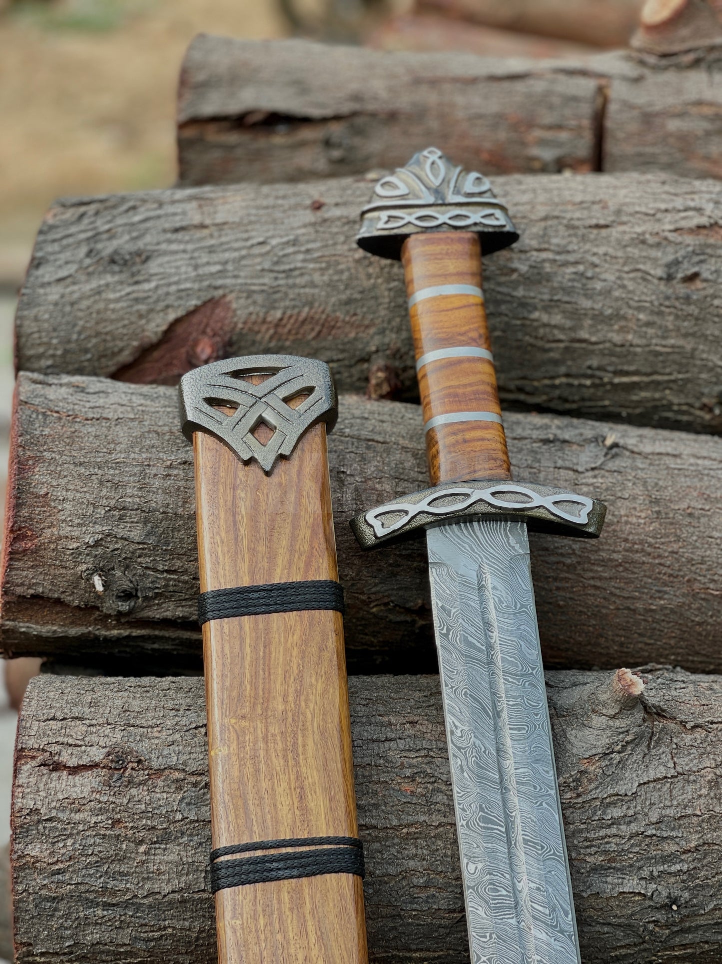 Custom Handmade Damascus Steel Sword