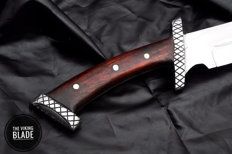 Artisan 18-Inch Nordic Seax – Handmade Viking Knife with Leather Sheath
