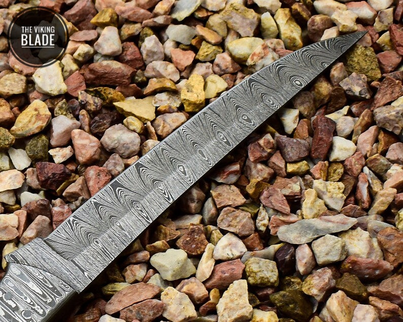 Beautiful Damascus Steel Handmade Fillet Knife, Chef Knife with Camel Bone Handle | The Viking Blade |