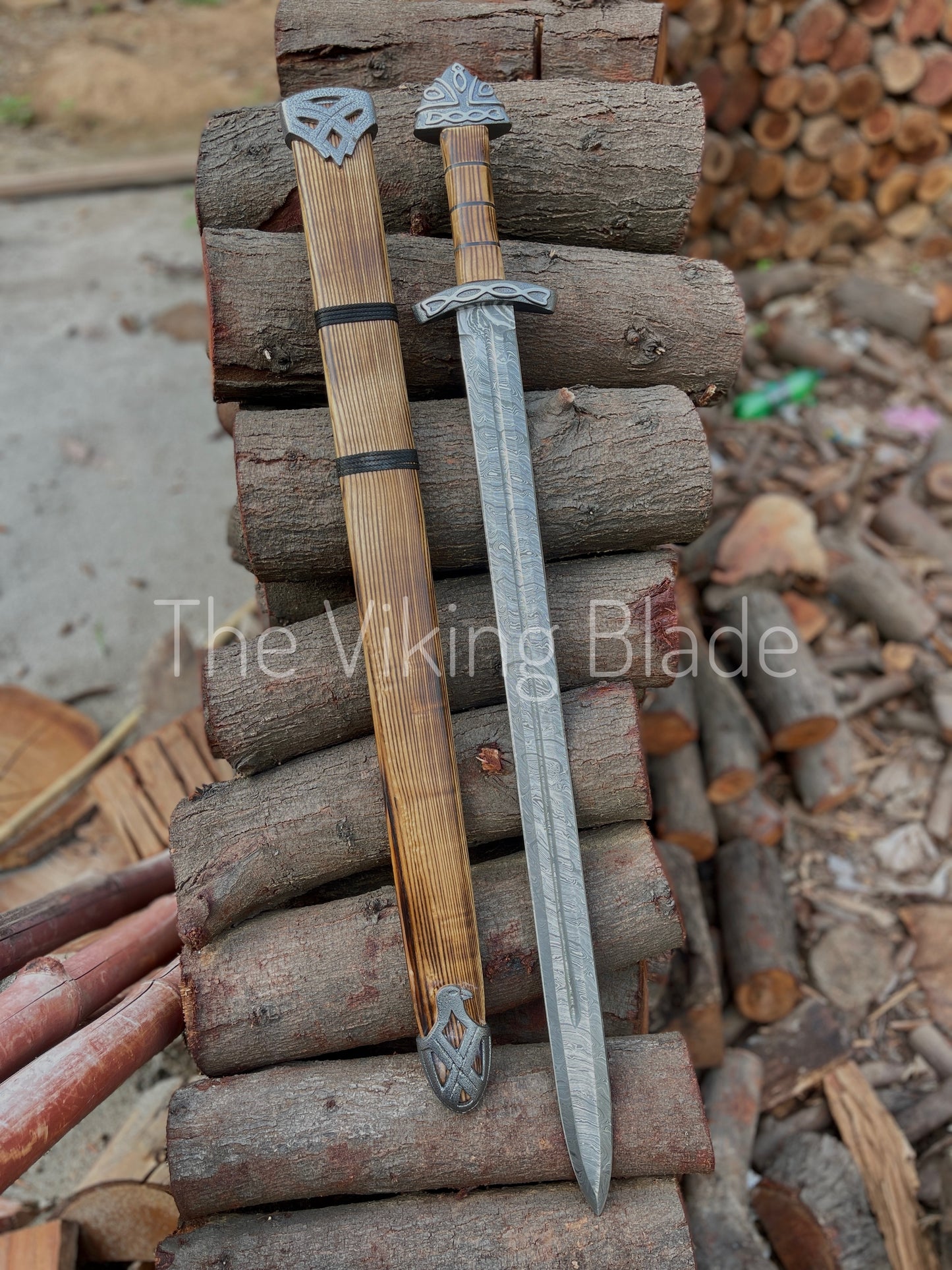 Custom Handmade Damascus Steel Sword