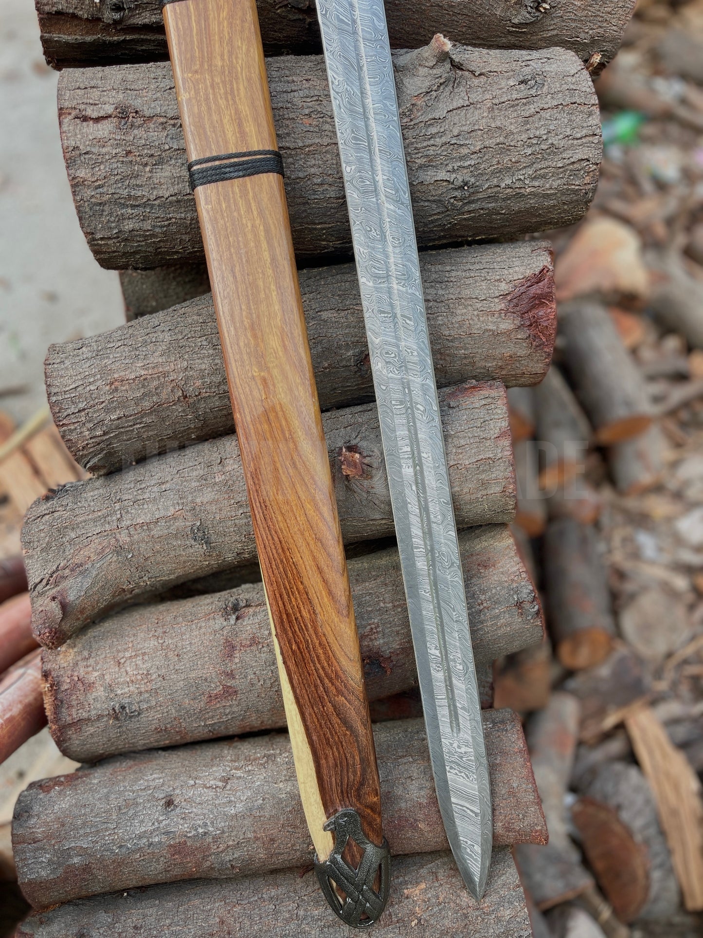 Custom Handmade Damascus Steel Sword