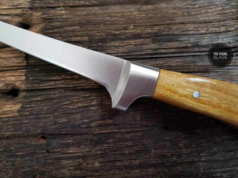Fish Fillet Knife, Exotic Wood Handle | The Viking Blade |