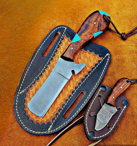 western bull cutter knife With Leather Sheath | The Viking Blade |