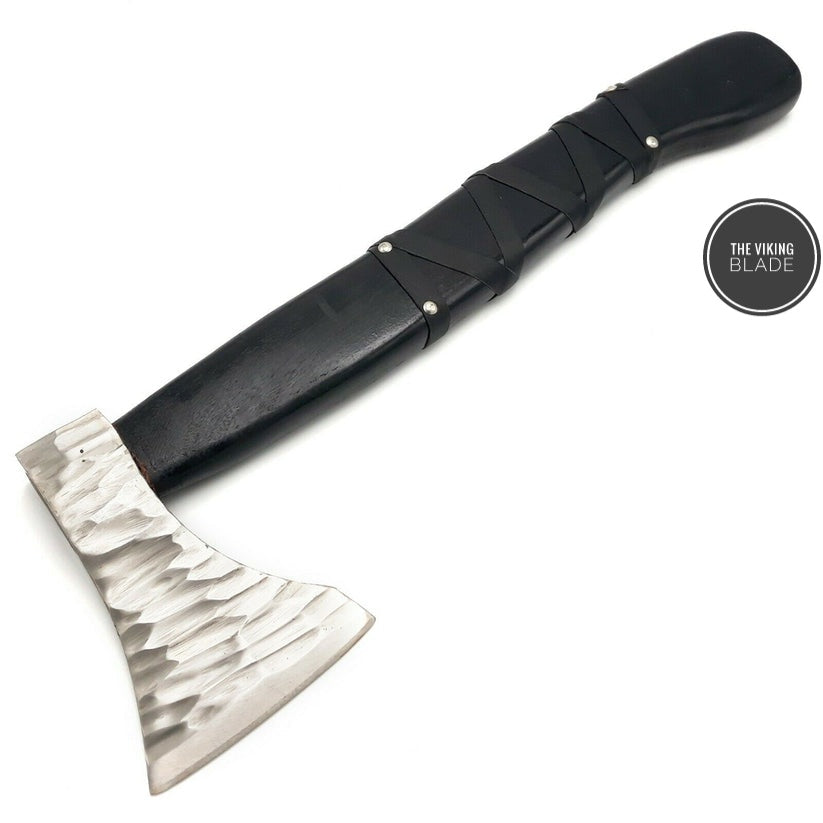 HAND FORGED Carbon Steel Viking Axe Throwing AXE Vegvisir Axe HATCHET | The Viking Blade |