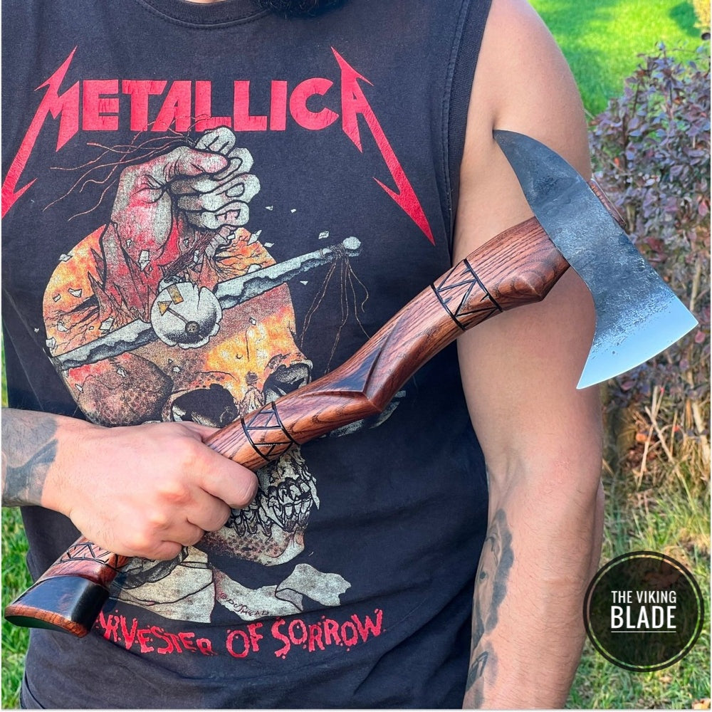 Handmade tomahawk axe "Black Hawk" | The Viking Blade |