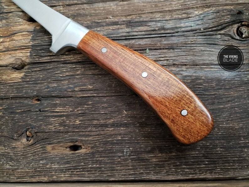 Fish Fillet Knife, Exotic Wood Handle | The Viking Blade |
