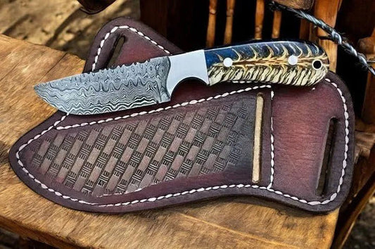 Pine-Cone Resin Handle with Boot Sheath