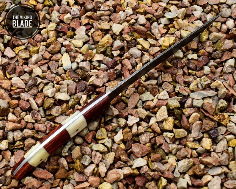 Special Gift Fillet Knife - 12" Beautiful Damascus Steel Handmade Fillet Knife | The Viking Blade |