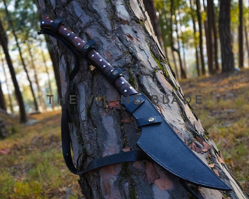 The Legacy of Himalayan Artisanship | Highly Graded Carbon Steel Blade | 9 inch black blade Farmer Axe | The Viking Blade |