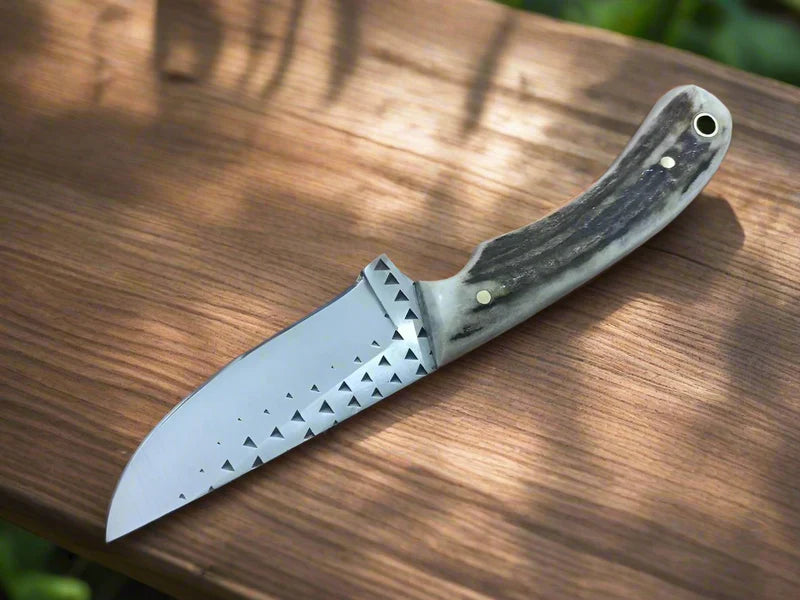 Lone Rider - Custom Handmade Rasp Tool Steel Cowboy Horizontal Carry Knife