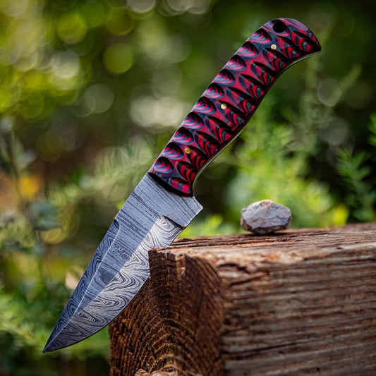 Full Tang Clip Point Hand Forged Bowie Rambo Knife Twisted Handle Hunting Fishing Camping Hiking