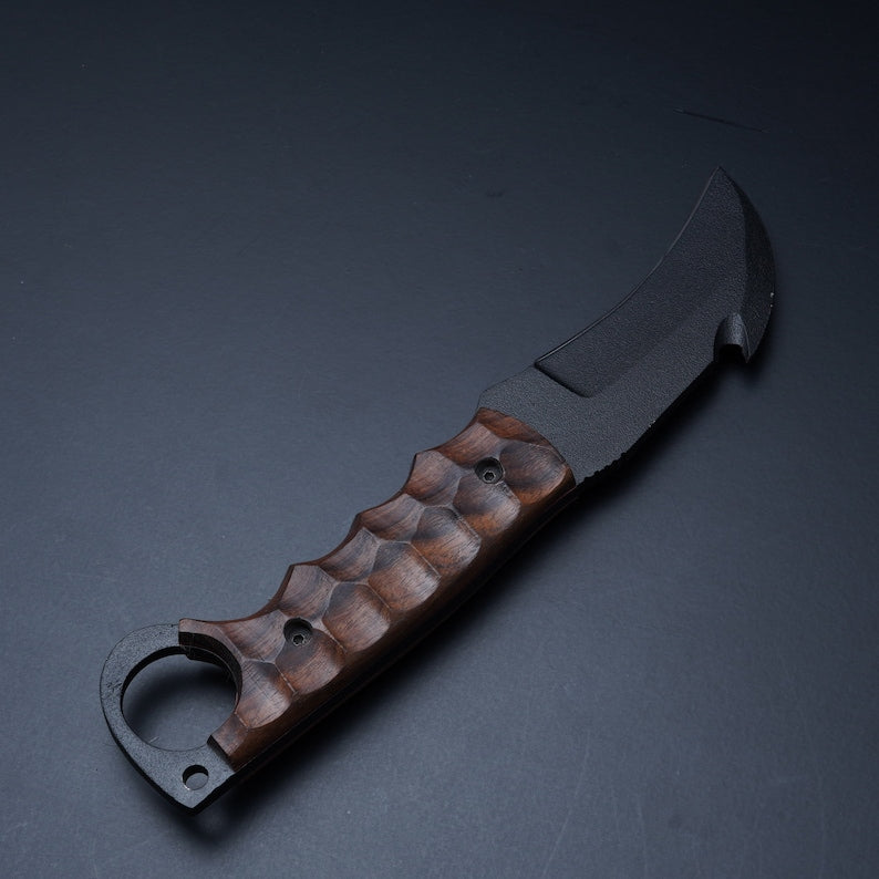 Custom Handmade Knife With Leather Sheath