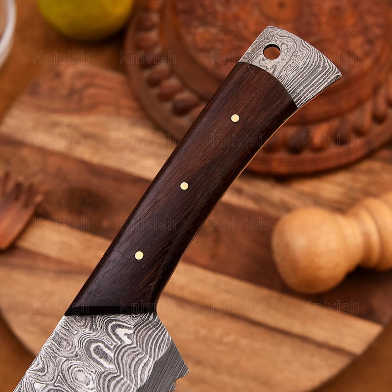 Bread Knife Bread Slicer Sourdough Bread Knife Natural Wood Handle Serrated Edge Knife