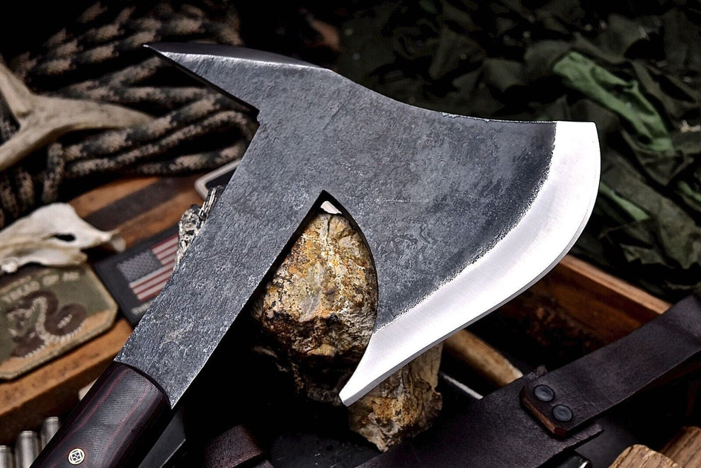 Custom Hand Forged Steel Axe & Viking Axe Tactical