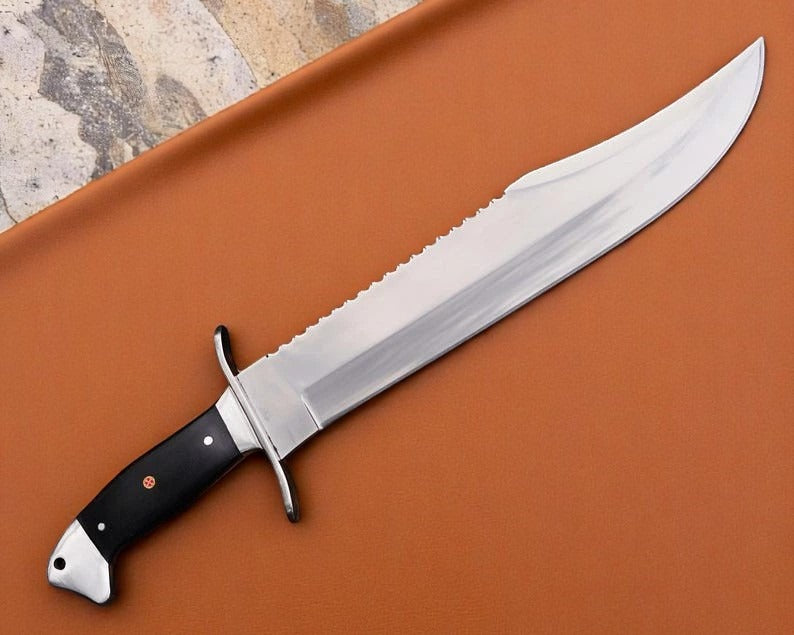 Custom Handmade Bowie Knife With Sheath