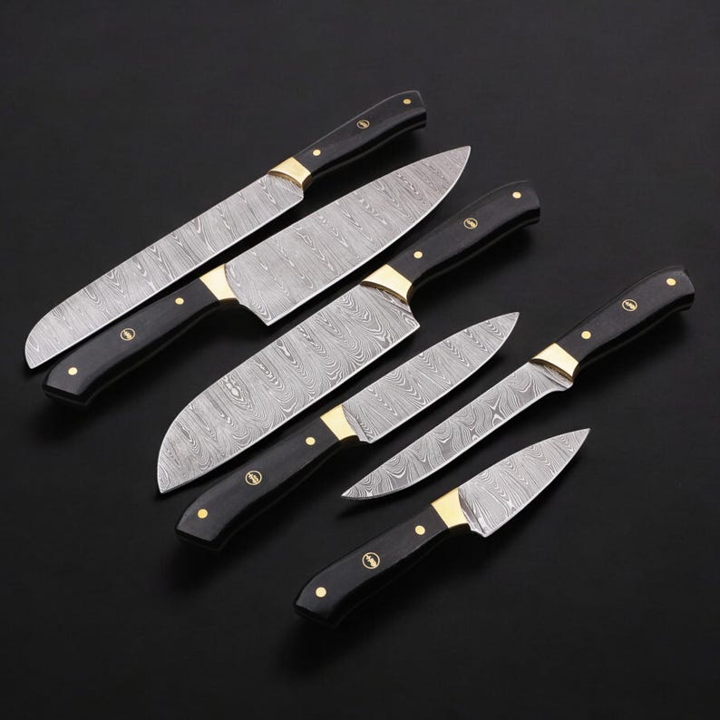 Handmade Premium Chef Set-440c Steel Kitchen Knife Set- Perfect Gift for Mother's day, Gift for Him/ Her