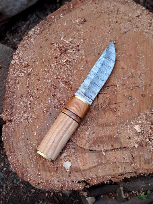 Custom Handmade Damascus Steel Hunting Camping Knife groomsmen gift birthday gift best gift for him Unique Gift Anniversary Gifts, Best Gift