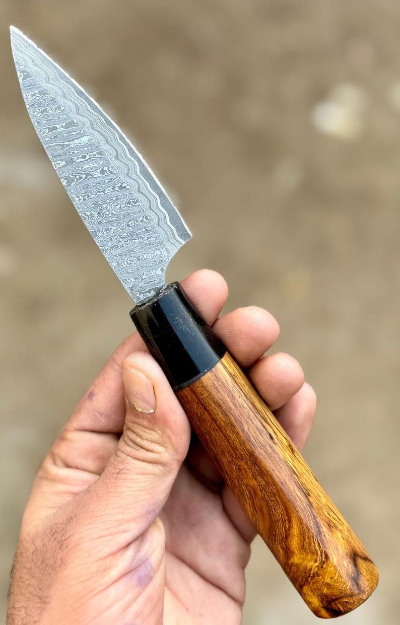 Damascus Chef Knife, Hand Forged Damascus Chef Set, Damascus Steel Chef Set, Kitchen Knife, Handmade Damascus Steel BBQ Knife, Set Gift MEN