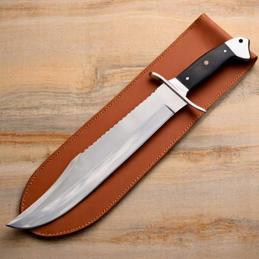 Custom Handmade Bowie Knife With Sheath