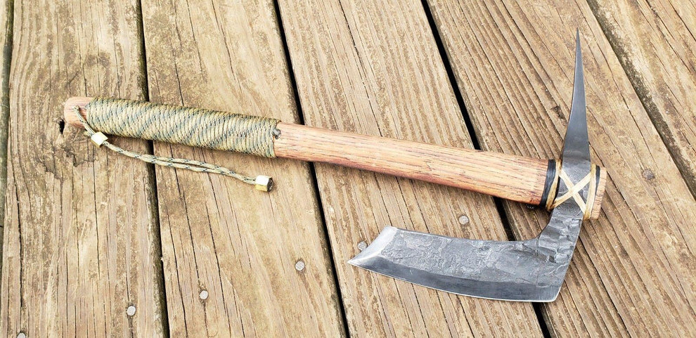 Hand Forged Viking Hammer Tomahawk Steel Axe