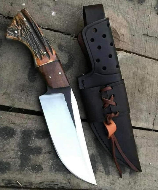 Custom Handmade D2 Steel Skinner knife Camping knife Gift for Men Gift For Husband &Dad Outdoor