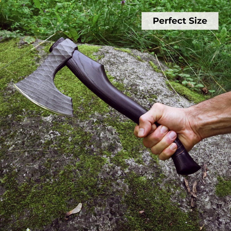 Functional Camping Axe Forged with Sheath