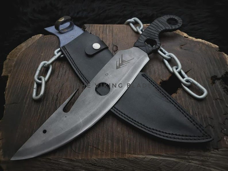 Handmade Destiny 2 Gunslinger Knife Replica: Stainless Steel Blade, Leather Sheath