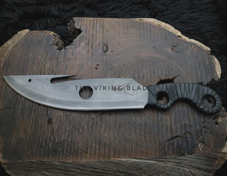 Handmade Destiny 2 Gunslinger Knife Replica: Stainless Steel Blade, Leather Sheath