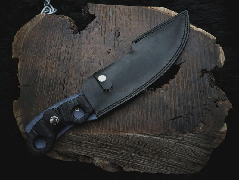 Handmade Destiny 2 Gunslinger Knife Replica: Stainless Steel Blade, Leather Sheath
