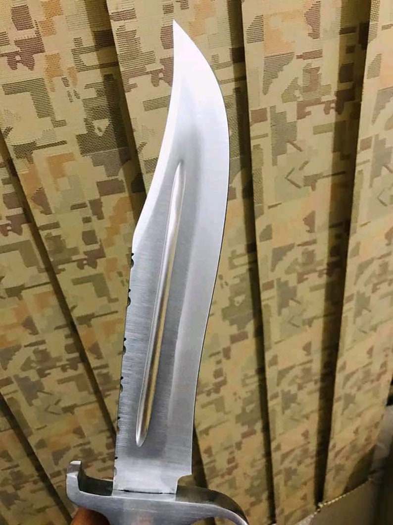 18" D2 Steel Stag Bushcraft Bowie Knife