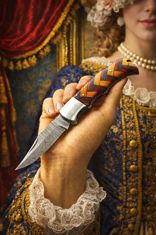 Precision Hand Crafted Damascus Folding Blade Pocket Knife Tactical EDC Outdoor