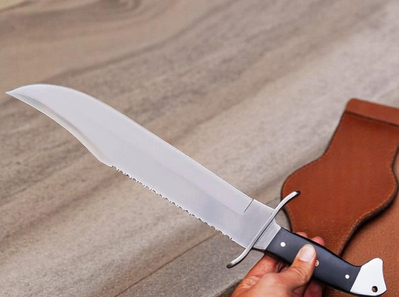Custom Handmade Bowie Knife With Sheath