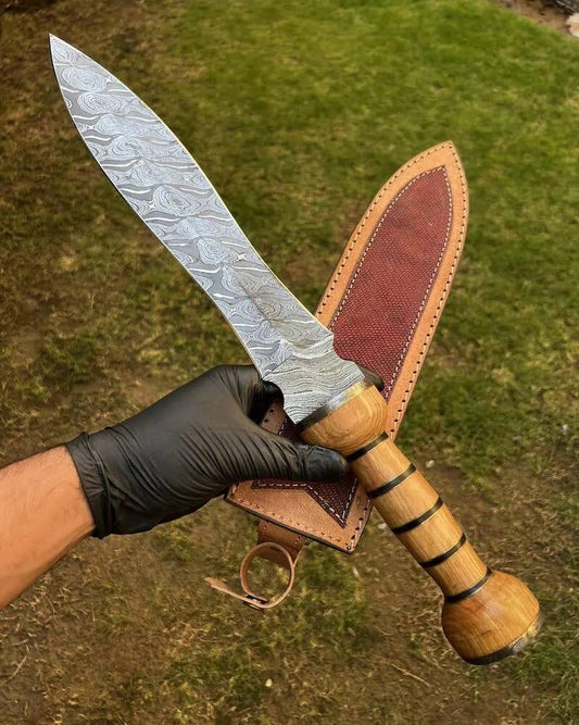 Handmade Knife with Wooden Handle