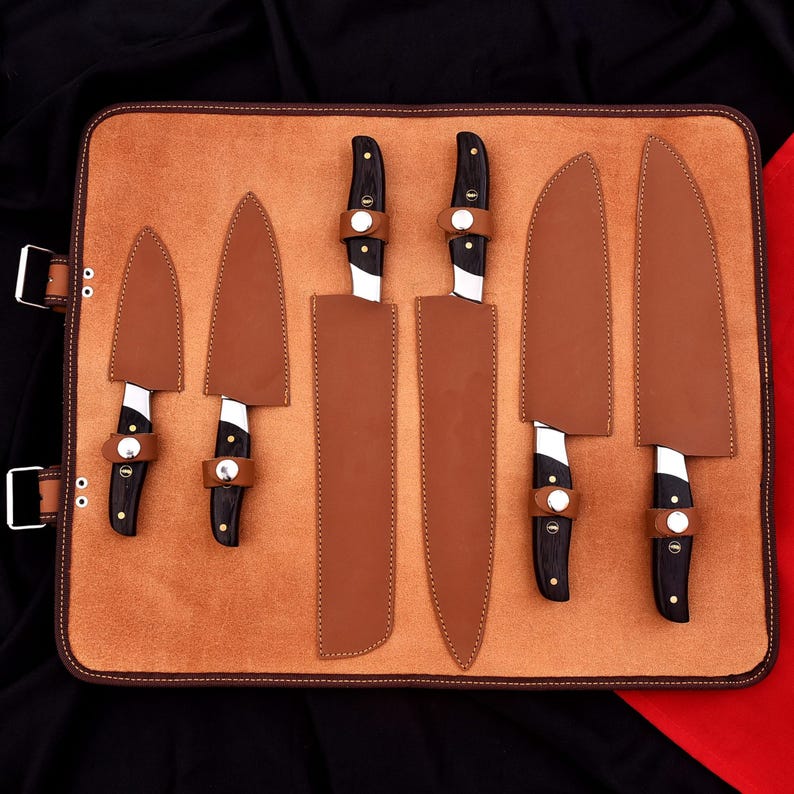 Handmade Premium Chef Set-440c Steel Kitchen Knife Set- Perfect Gift for Mother's day, Gift for Him/ Her