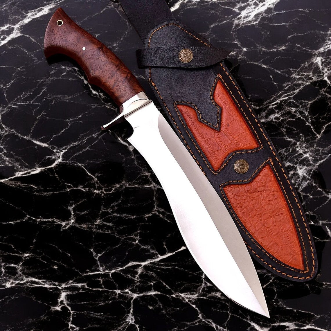 custom handmade Hunting Knife With Leather Sheath